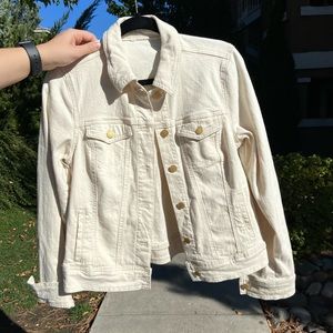 White denim jacket!